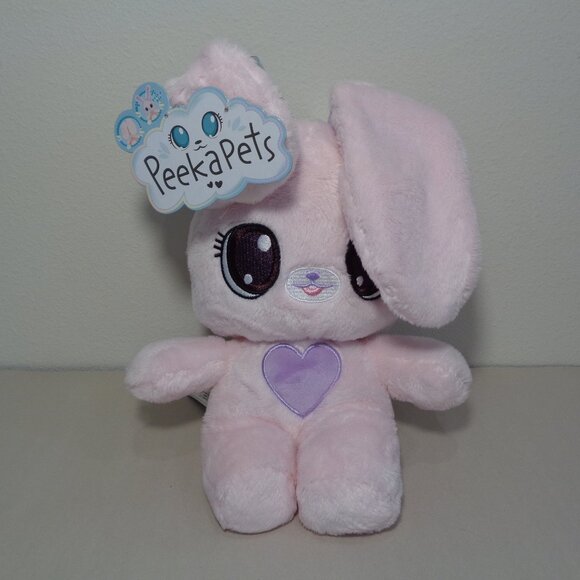 PeekaPets New Pink Peek-A-Boo Bunny Stuffed Animal Toy - Picture 1 of 16